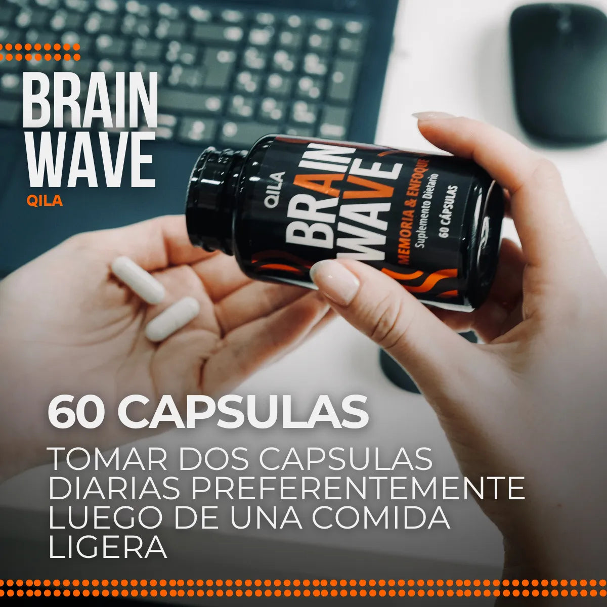 Qila BRAIN WAVE Memoria y enfoque